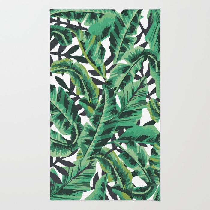 tropical-glam-banana-leaf-print-rugs