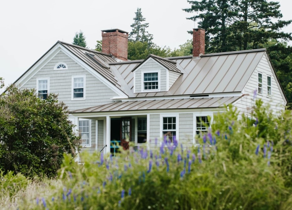beige and grey house