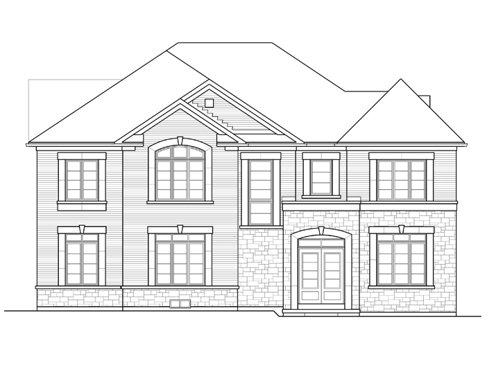 The Faye Mod  (Lot 73), Elevation 2C (SIDE VIEW)