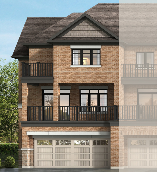 The Windsor (corner), Elevation 1C REAR